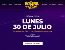 Tablet Screenshot of labombadetiempo.com